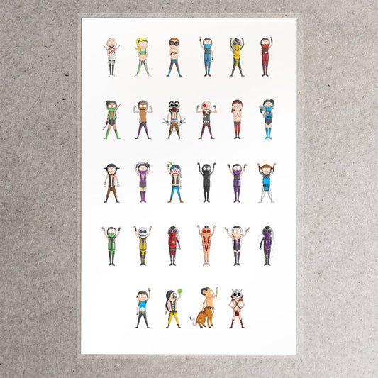 Morty Kombat Print