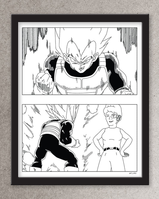 Peggy vs Vegeta Print