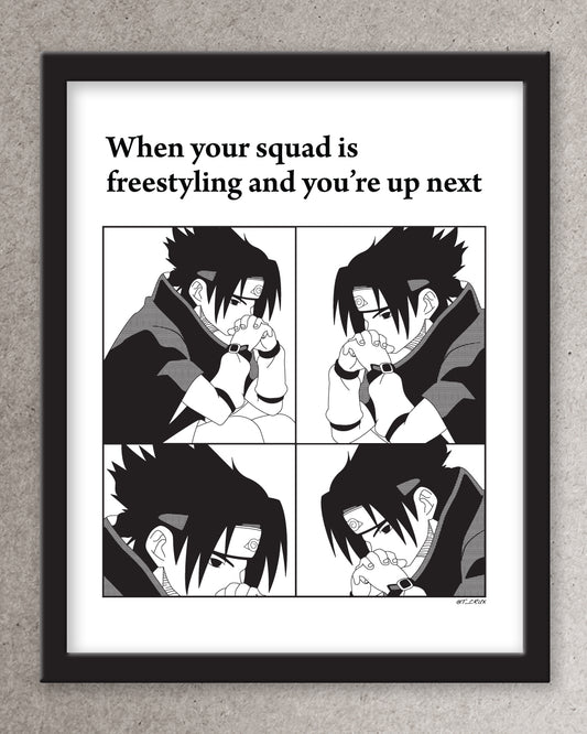 Sasuke Freestyle Print